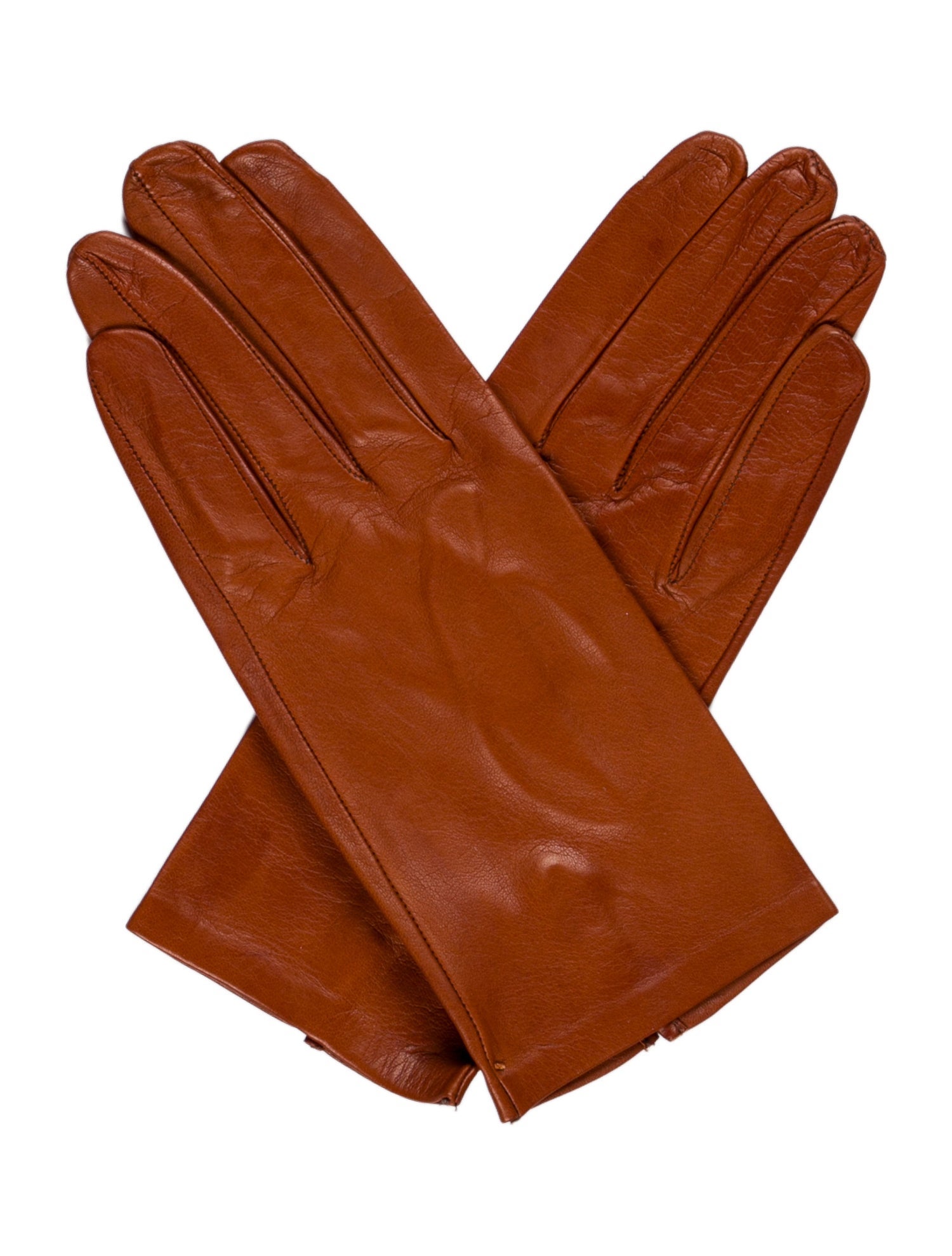 Sermoneta Gloves Brown Leather Gloves