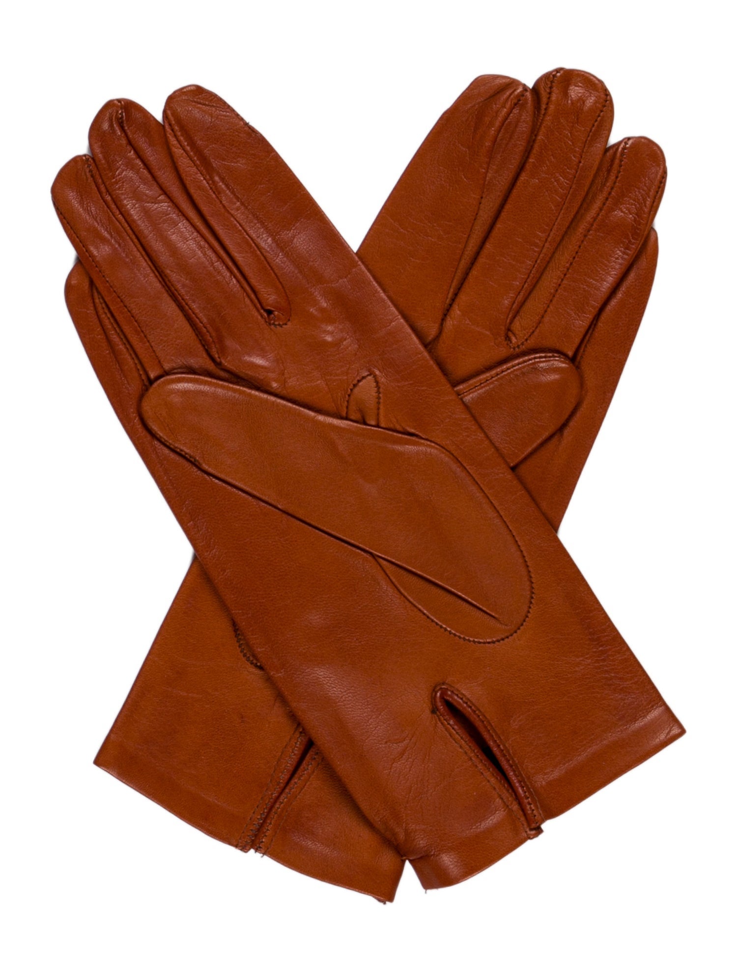 Sermoneta Gloves Brown Leather Gloves