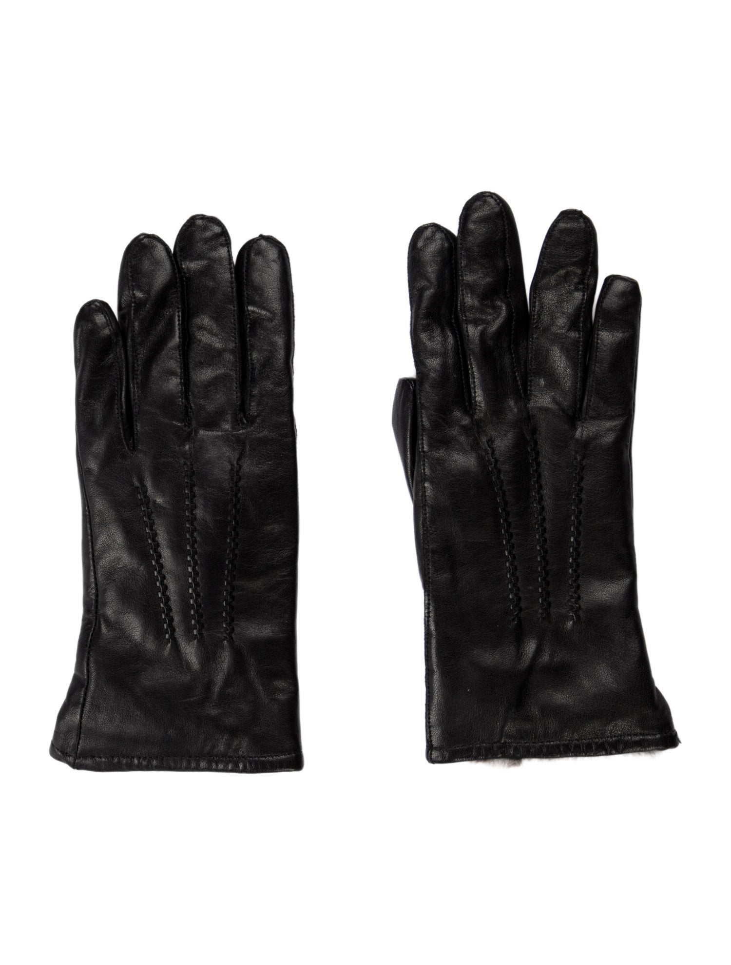 Sermoneta Gloves Leather Embossed Gloves