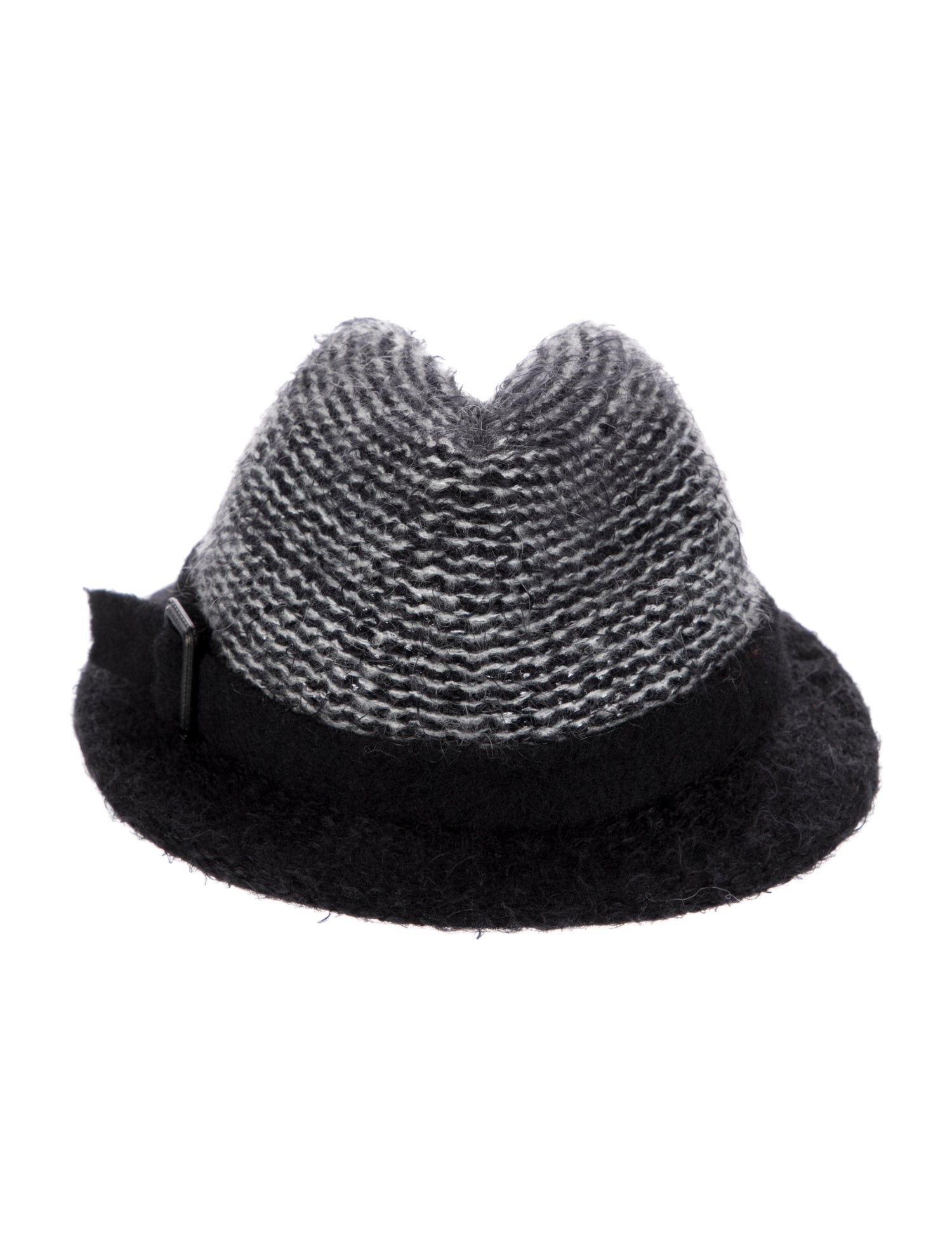 Sermoneta Gloves Mohair Striped Fedora