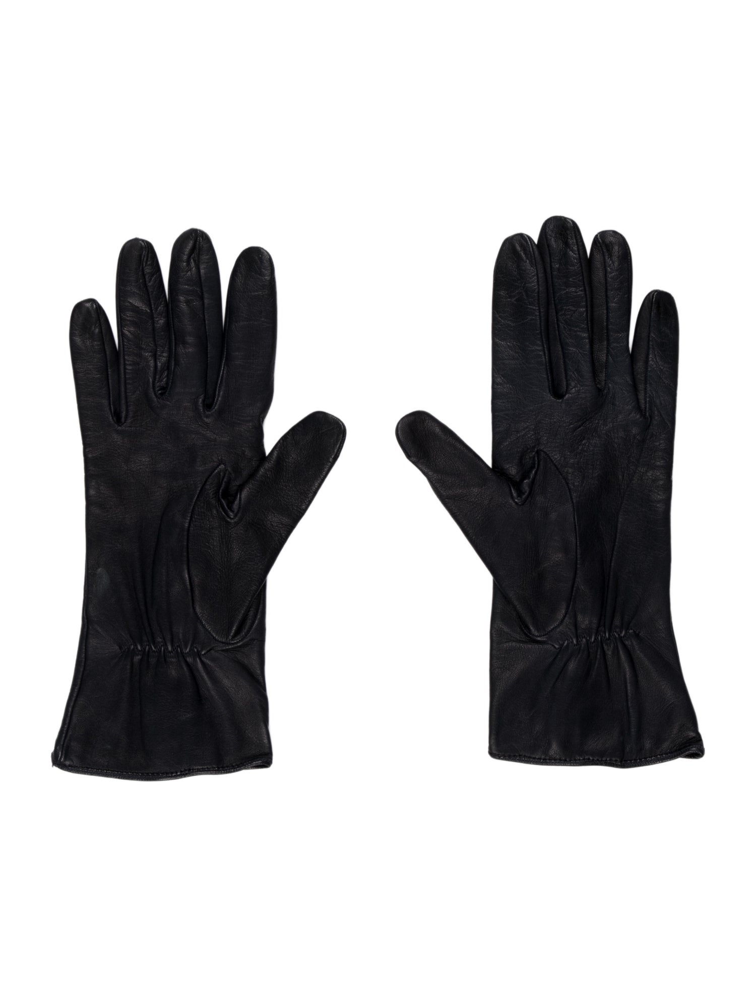 Sermoneta Gloves Embellished Leather Gloves - Gem