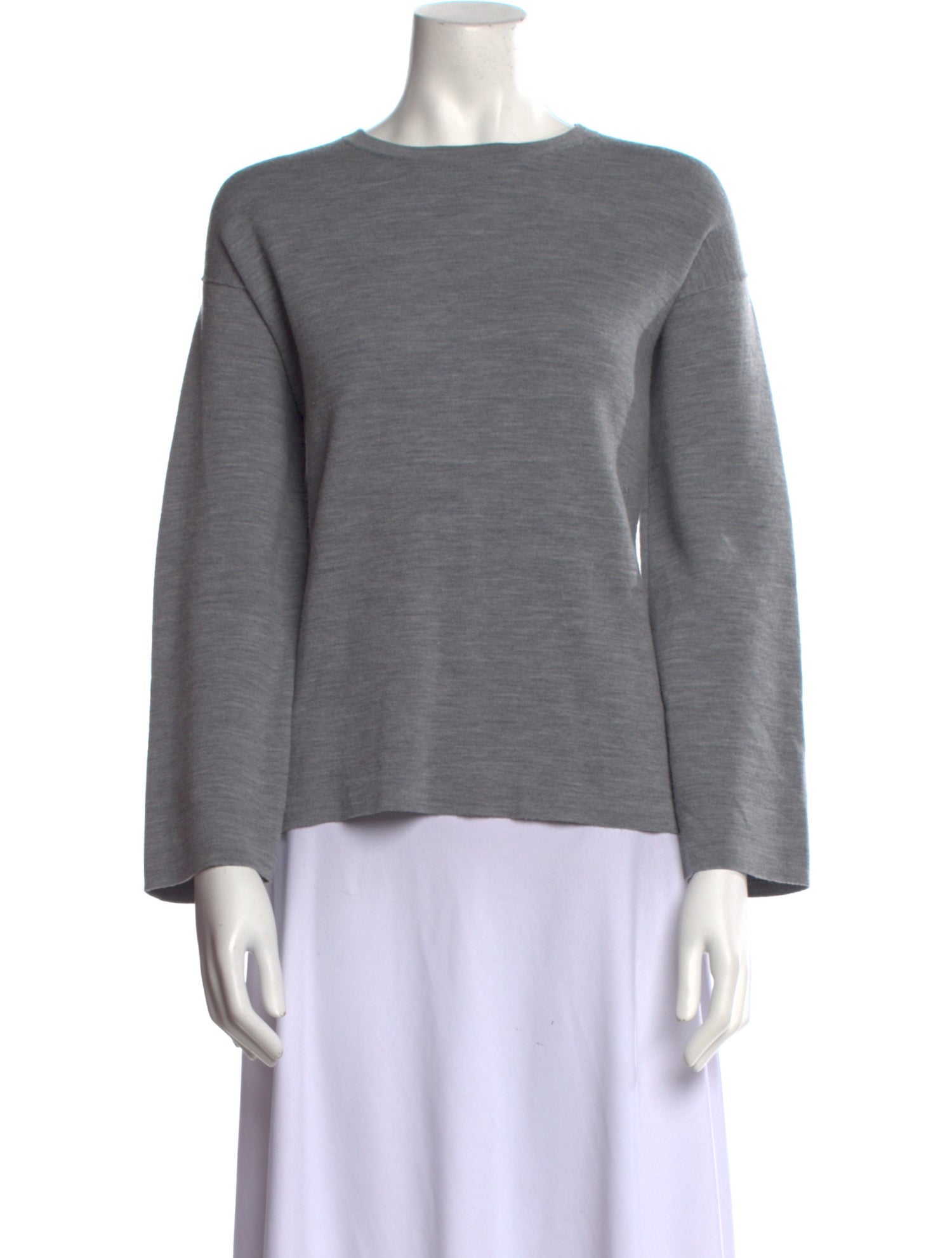 Sminfinity Merino Wool Bateau Neckline Sweatshirt