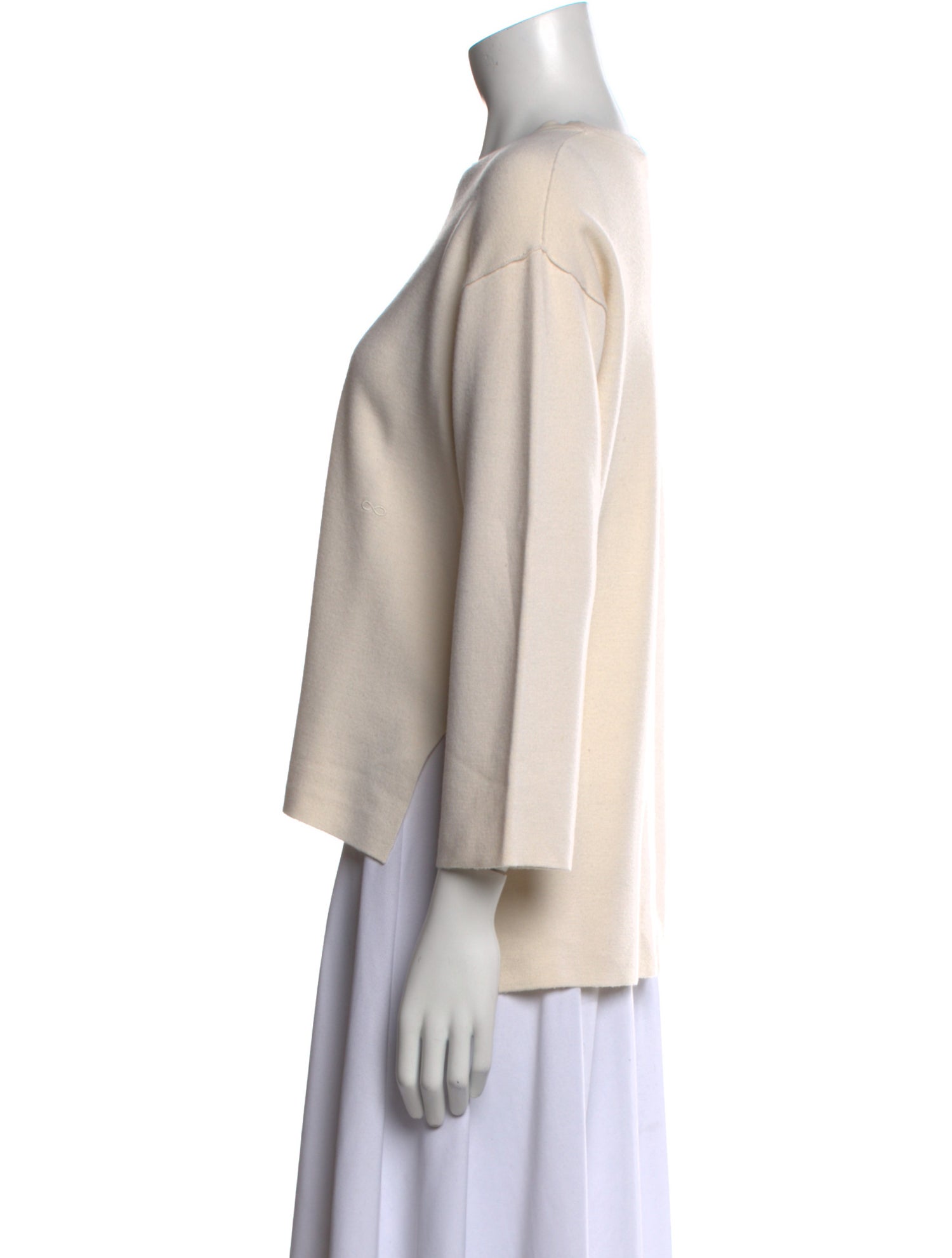 Sminfinity Merino Wool Bateau Neckline Sweater