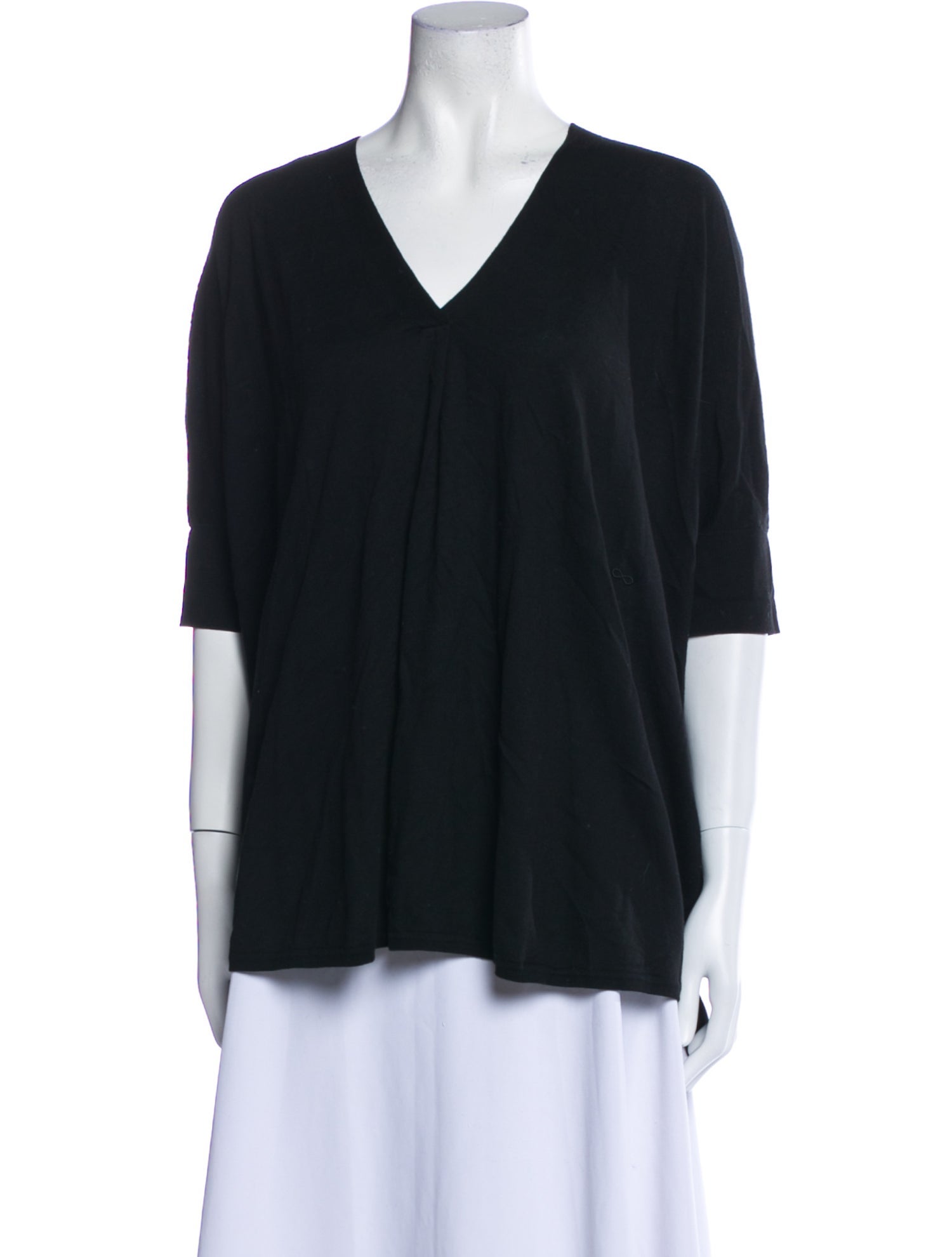 Sminfinity V-Neck Three-Quarter Sleeve Blouse