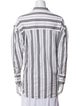 System Striped Long Sleeve Button-Up Top