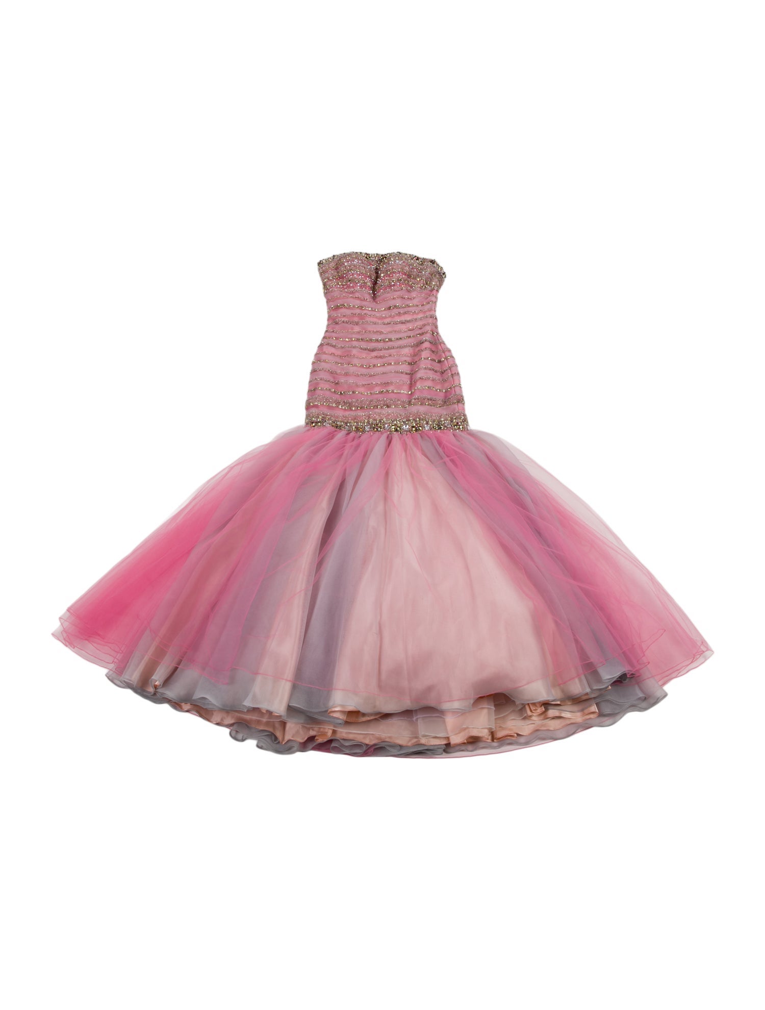 Stephen Yearick Strapless Long Dress