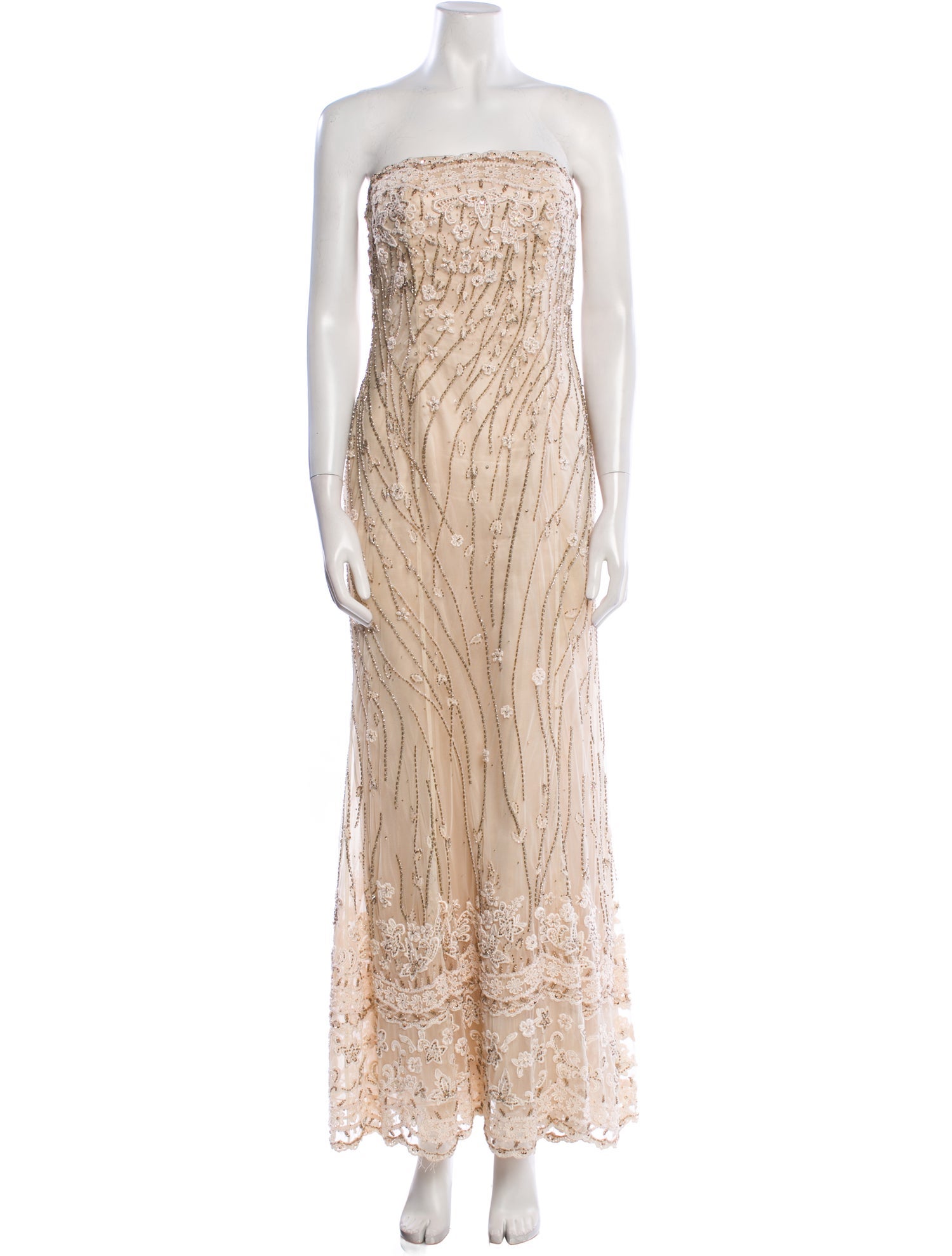 Stephen Yearick Patterned Long Dress