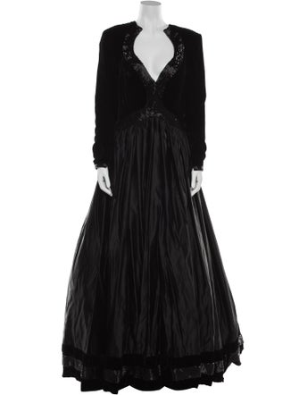 Stephen Yearick Silk Long Dress