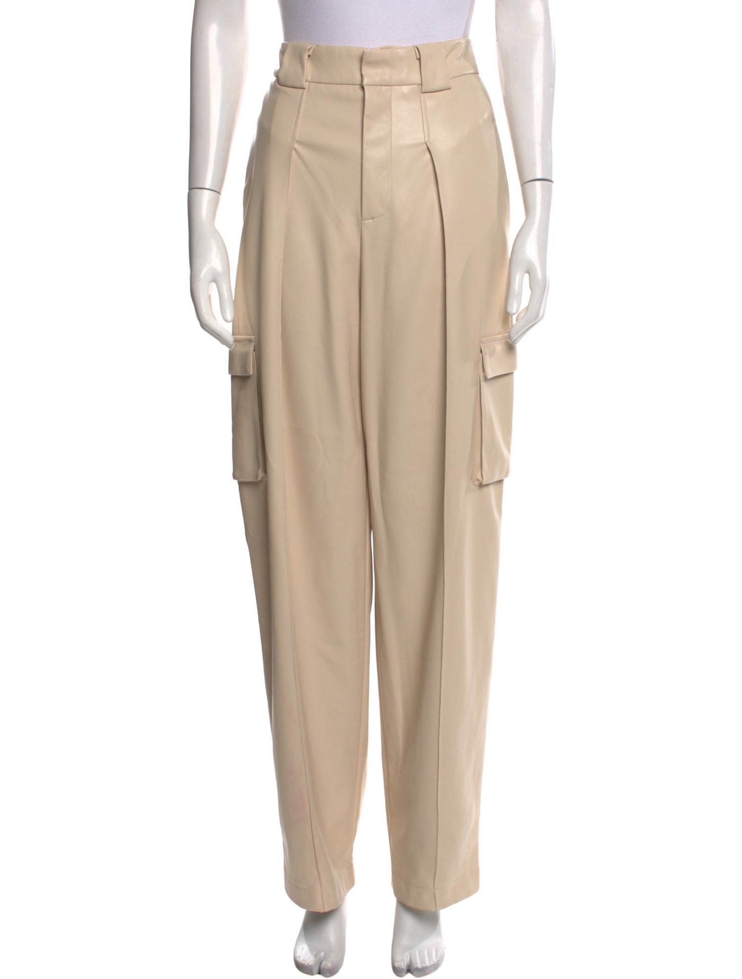 SUNDARBAY Faux Leather Wide Leg Pants