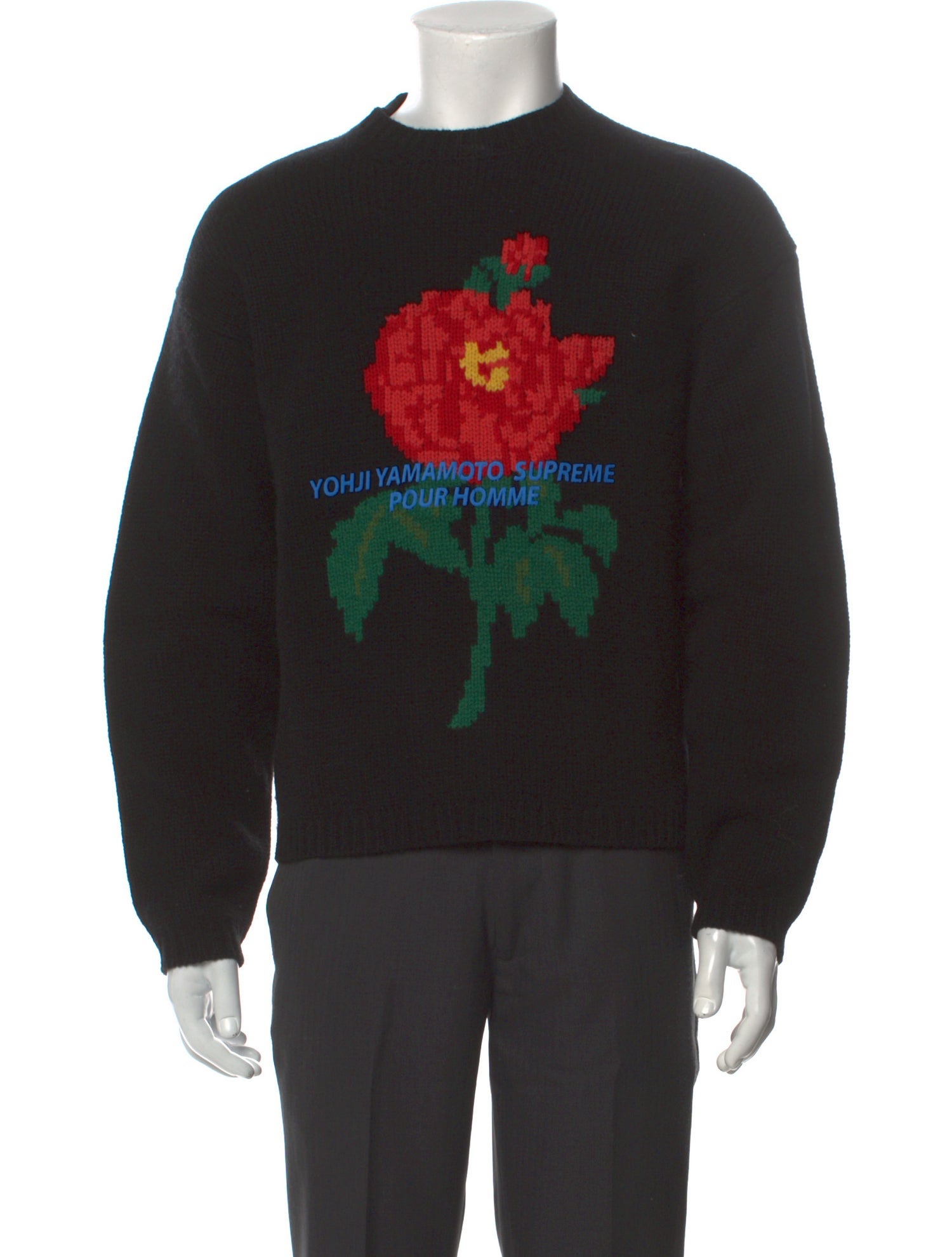 【試着のみ】Supreme Yohji Yamamoto Sweater Supreme Yohji Yamamoto Sweater Black Men's - FW20 - US