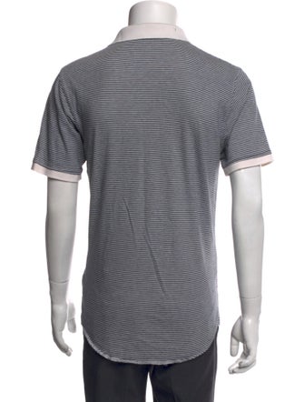 Shipley & Halmos Striped Mock Neck Polo Sweater