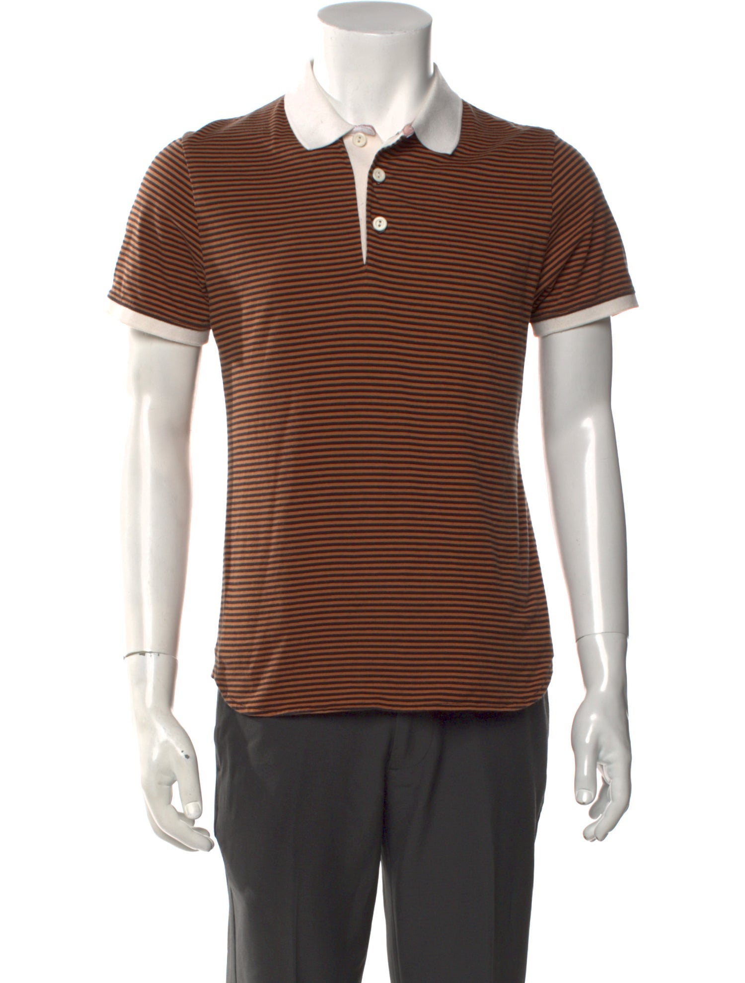 Shipley & Halmos Colorblock Pattern Collar Polo Shirt