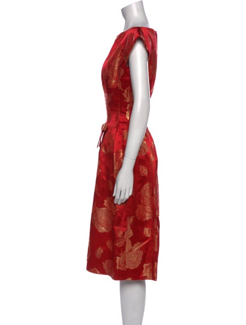 Suzy Perette Floral Print Midi Length Dress