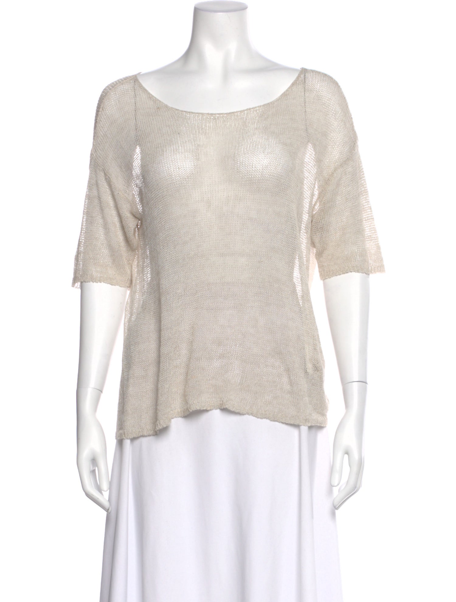 Transit Linen Scoop Neck Top