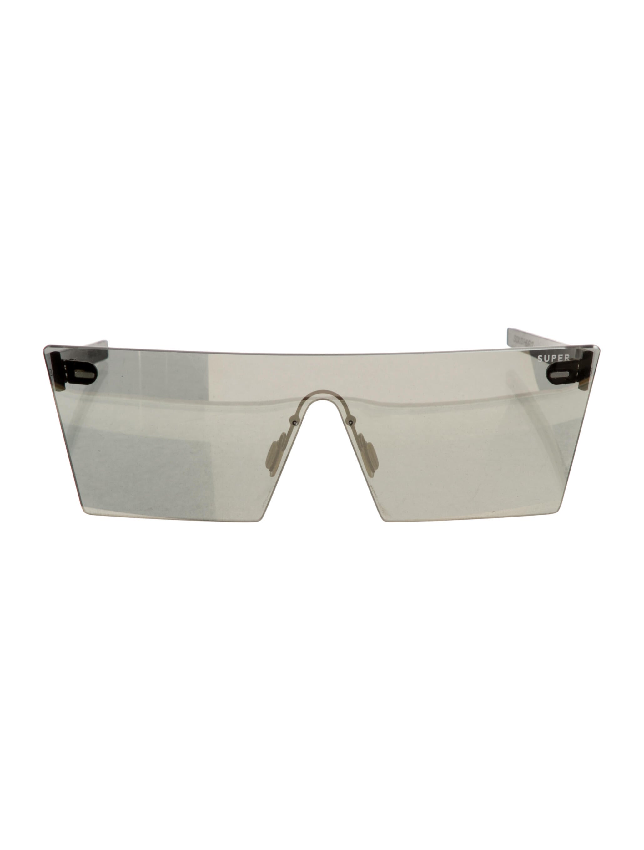 Super by Retrosuperfuture Shield Mirrored Sunglasses