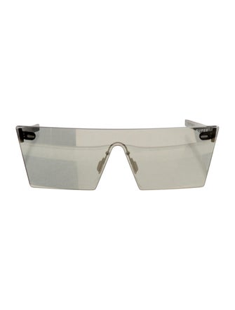 Super by Retrosuperfuture Shield Mirrored Sunglasses