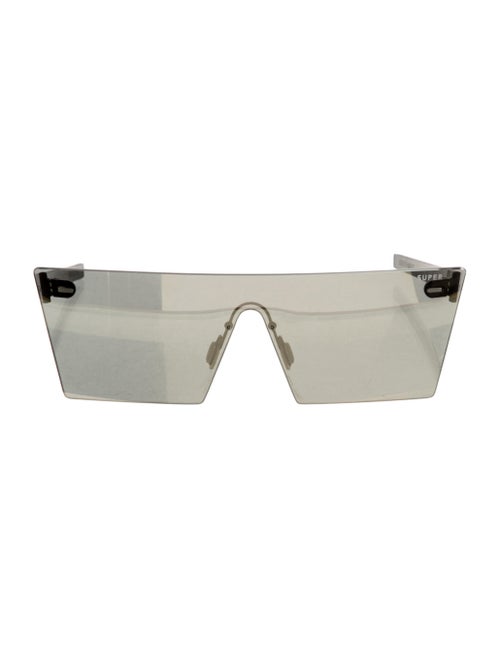 Super by Retrosuperfuture Shield Mirrored Sunglasses