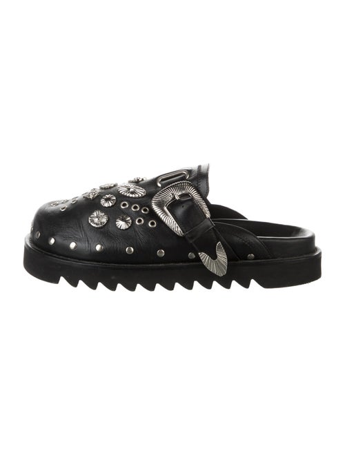 Toga Virilis Leather Studded Accents Slides