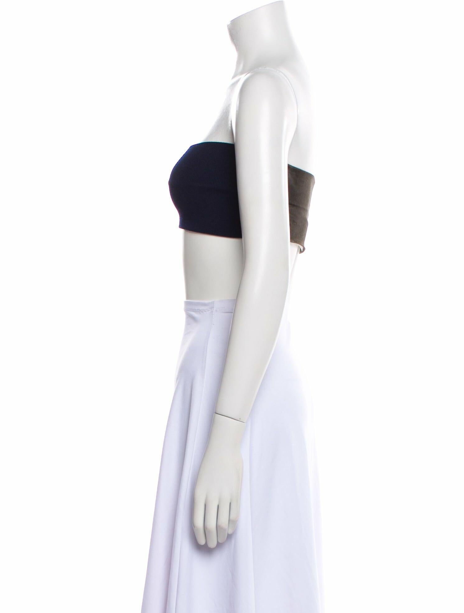 Toga Strapless Crop Top