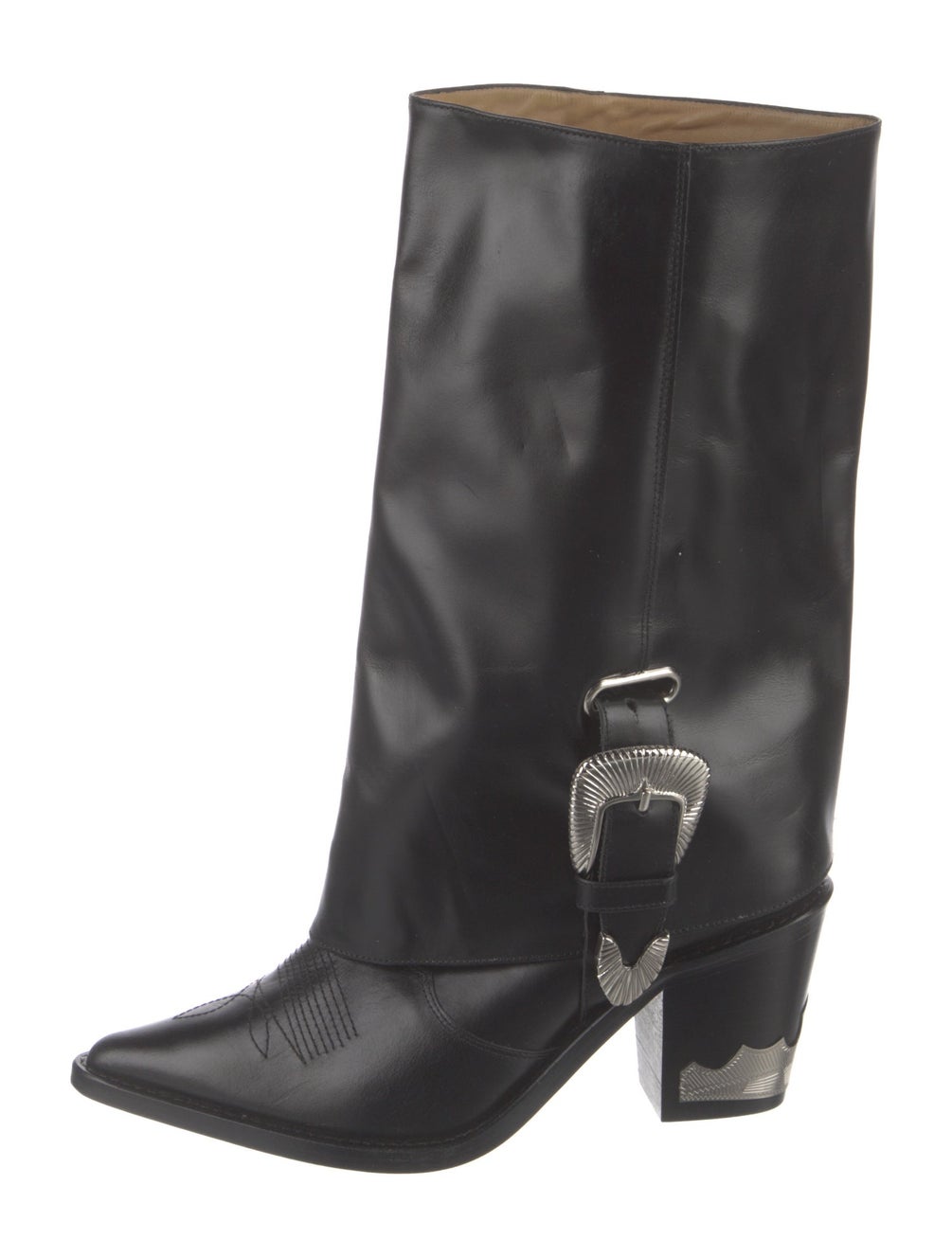 Toga Leather Boots - Black Boots, Shoes - WT421069 | The RealReal