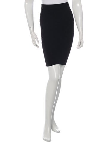 Torn by Ronny Kobo Knit Matelassé Skirt w/ Tags