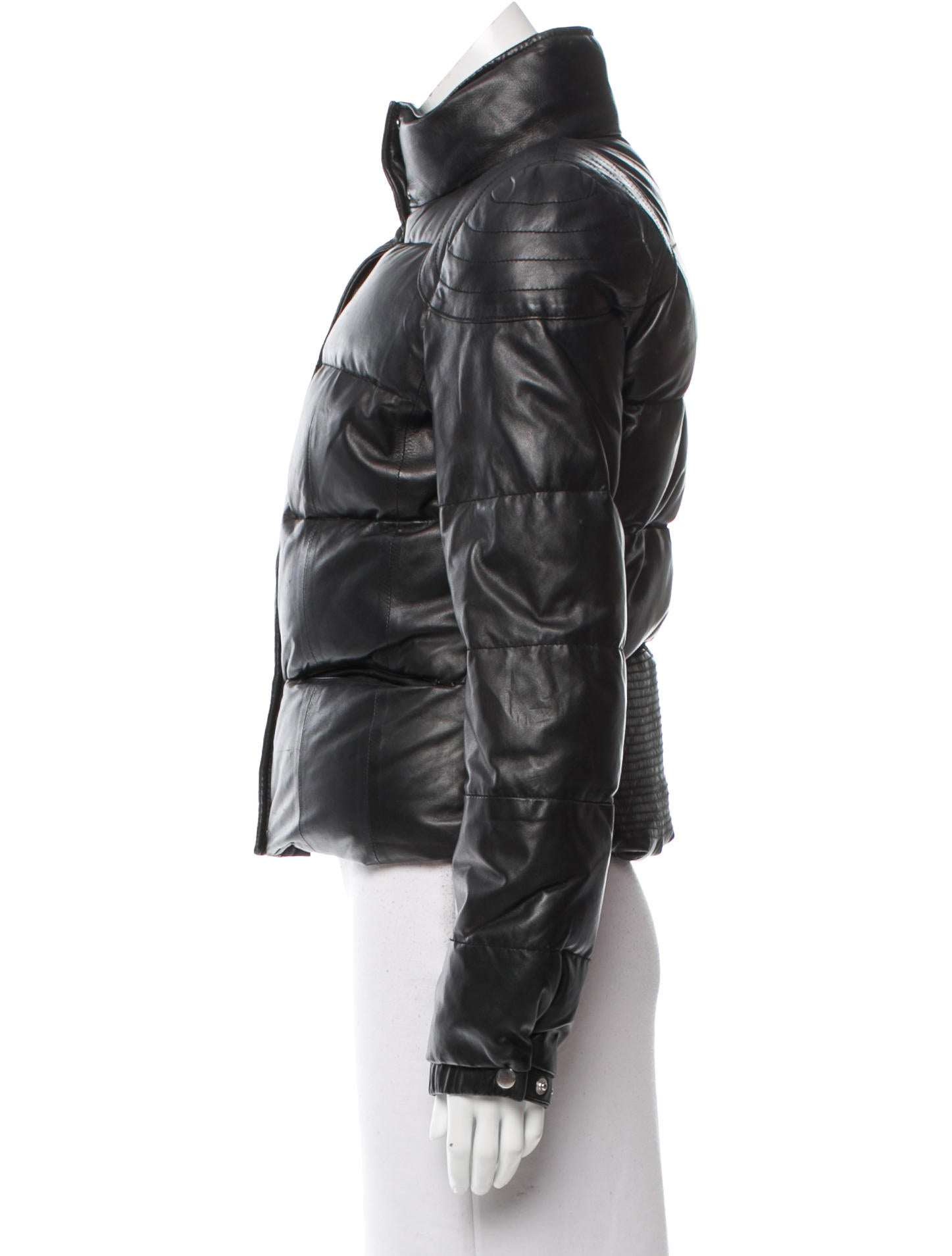 Torn by Ronny Kobo Leather Puffer Jacket Clothing WT522728 The