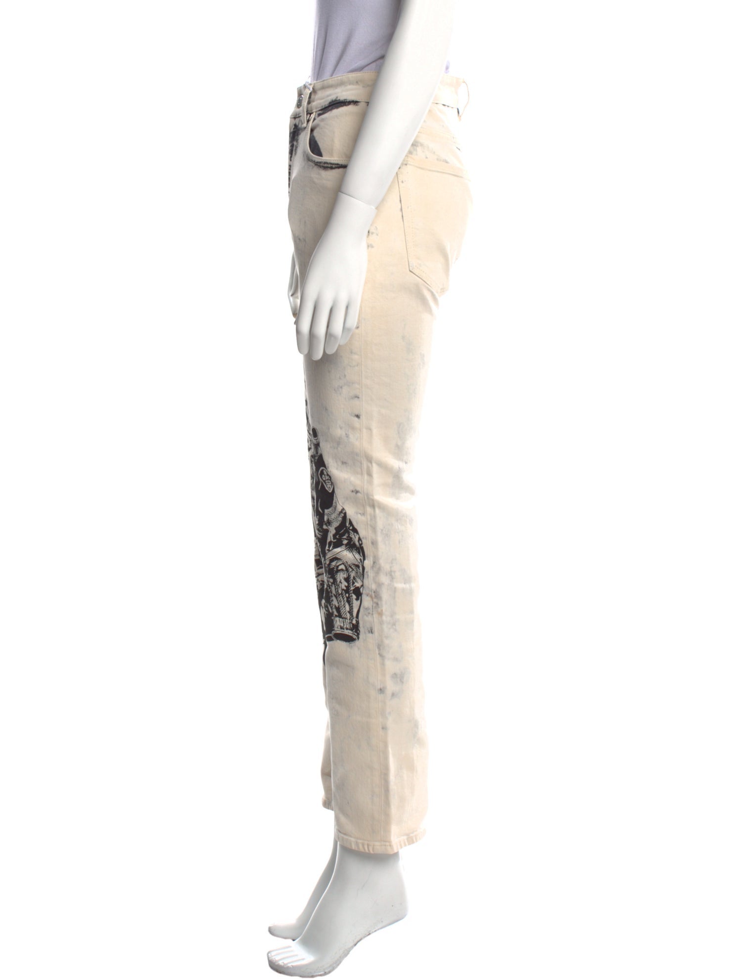 The Beatles X Stella McCartney Mid-Rise Straight Leg Jeans w/ Tags