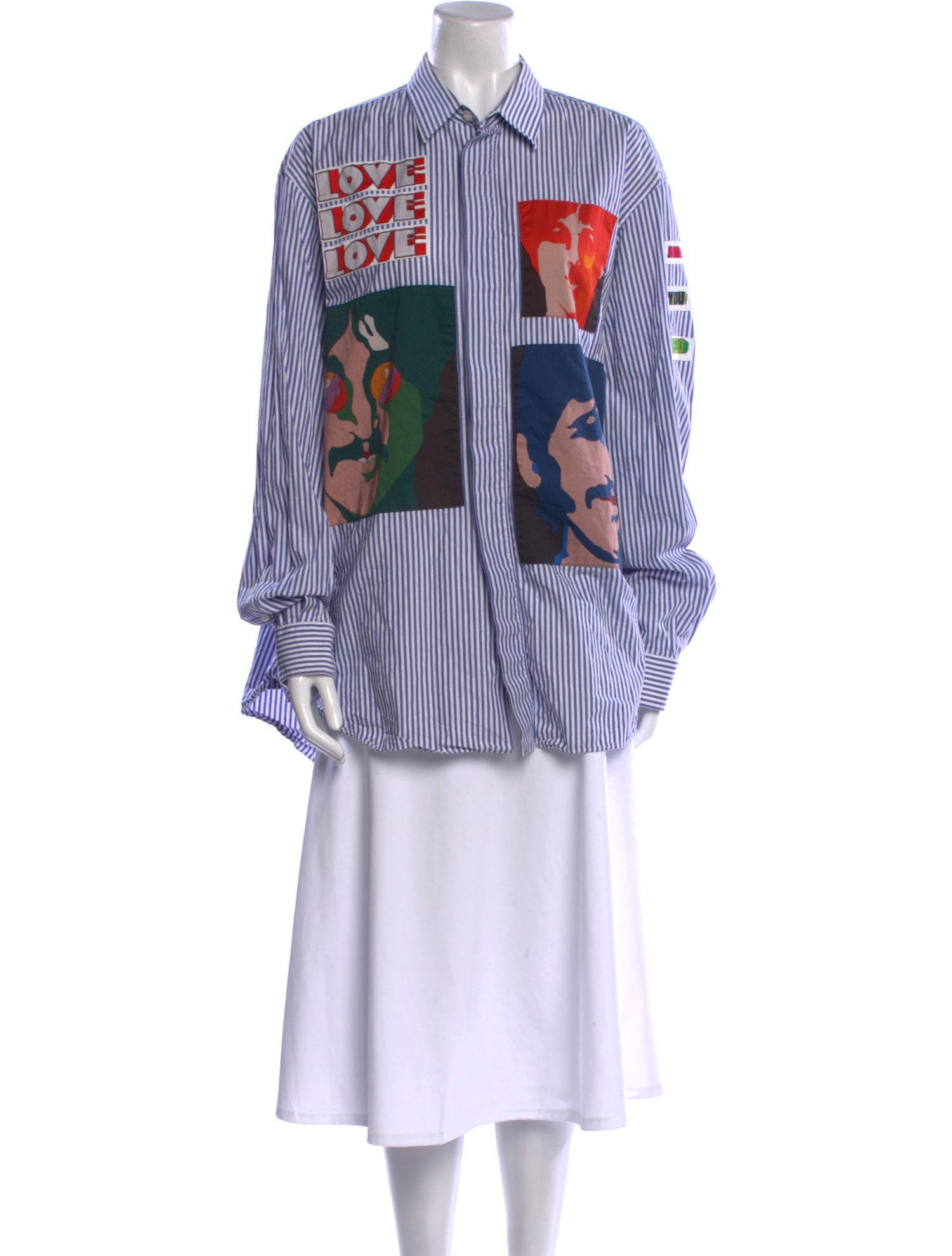 The Beatles X Stella McCartney Printed Long Sleeve Button-Up Top