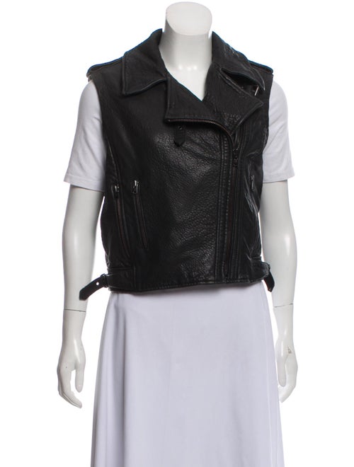 Twenty8Twelve Lamb Leather Vest Black