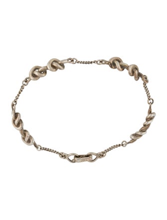 Tane Mexico 1942 Knotted Heart Link Bracelet