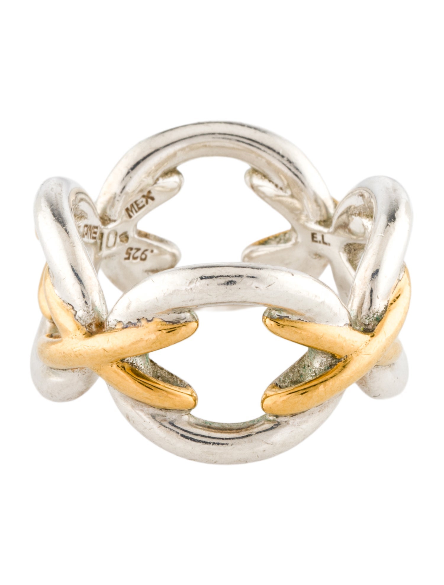 Tane Mexico 1942 x Vermeil Chain-Link Ring