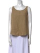 T.ba Linen Scoop Neck Top