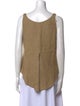 T.ba Linen Scoop Neck Top