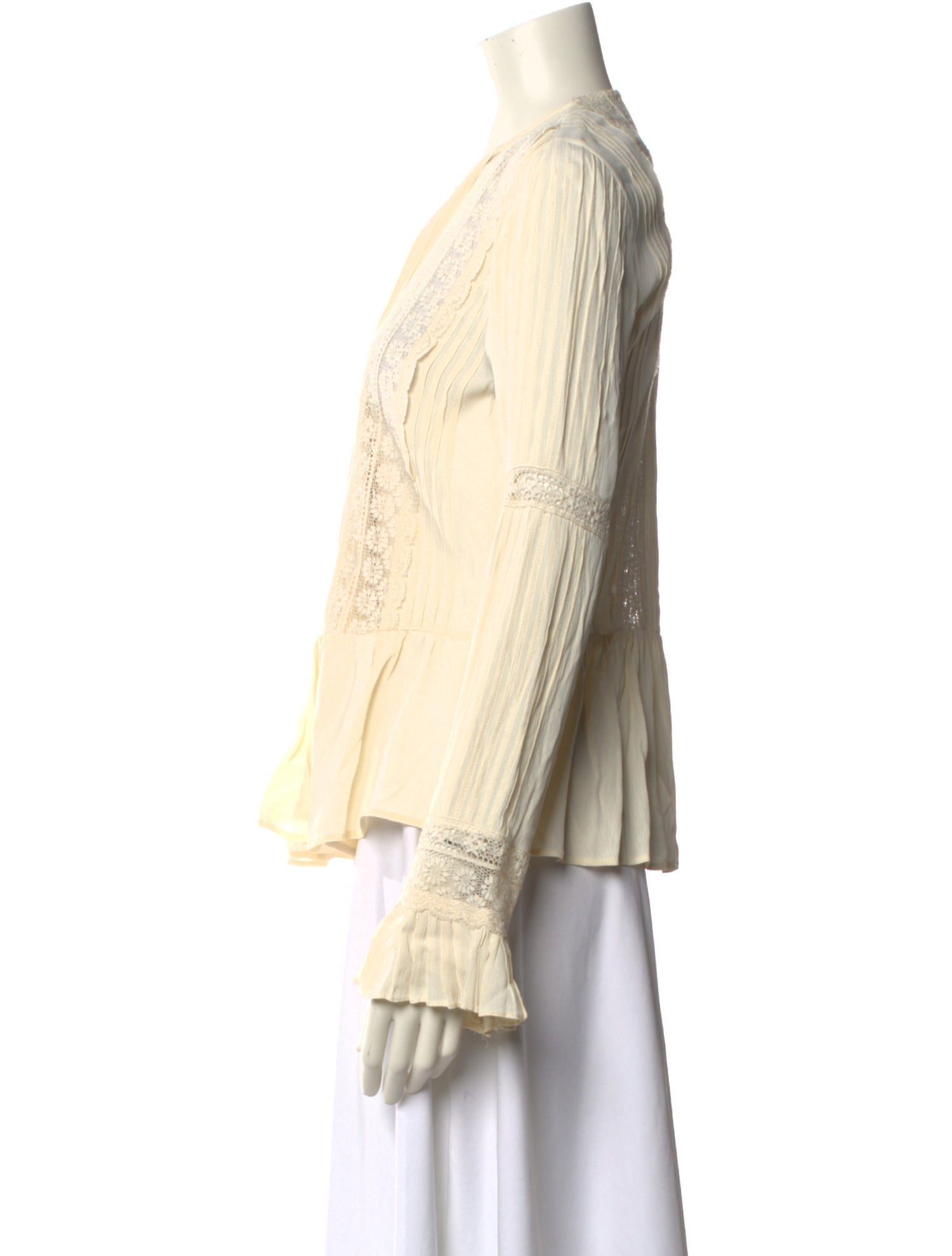 T.ba V-Neck Long Sleeve Blouse