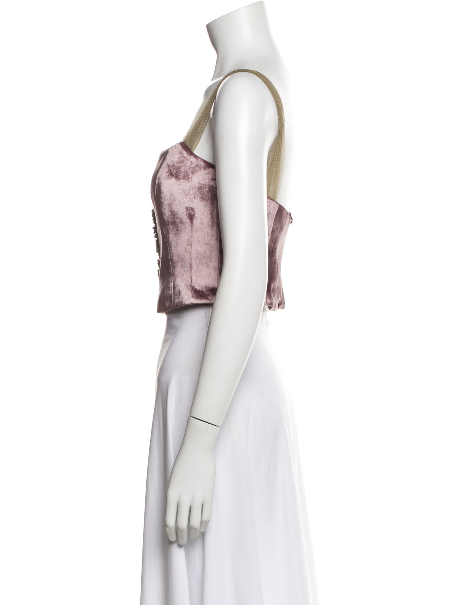 T.ba Square Neckline Sleeveless Crop Top w/ Tags