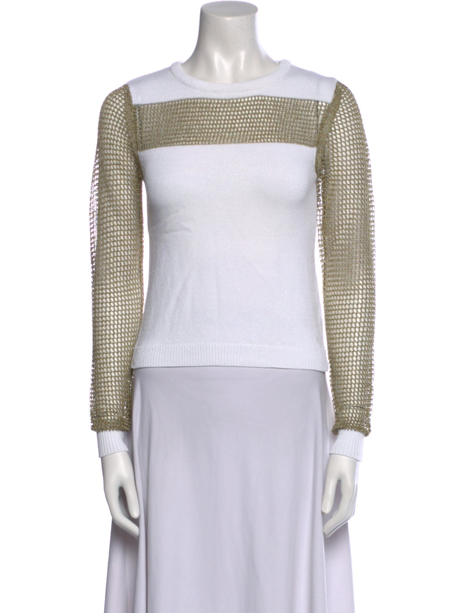 Tabula Rasa Colorblock Pattern Square Neckline Crop Top