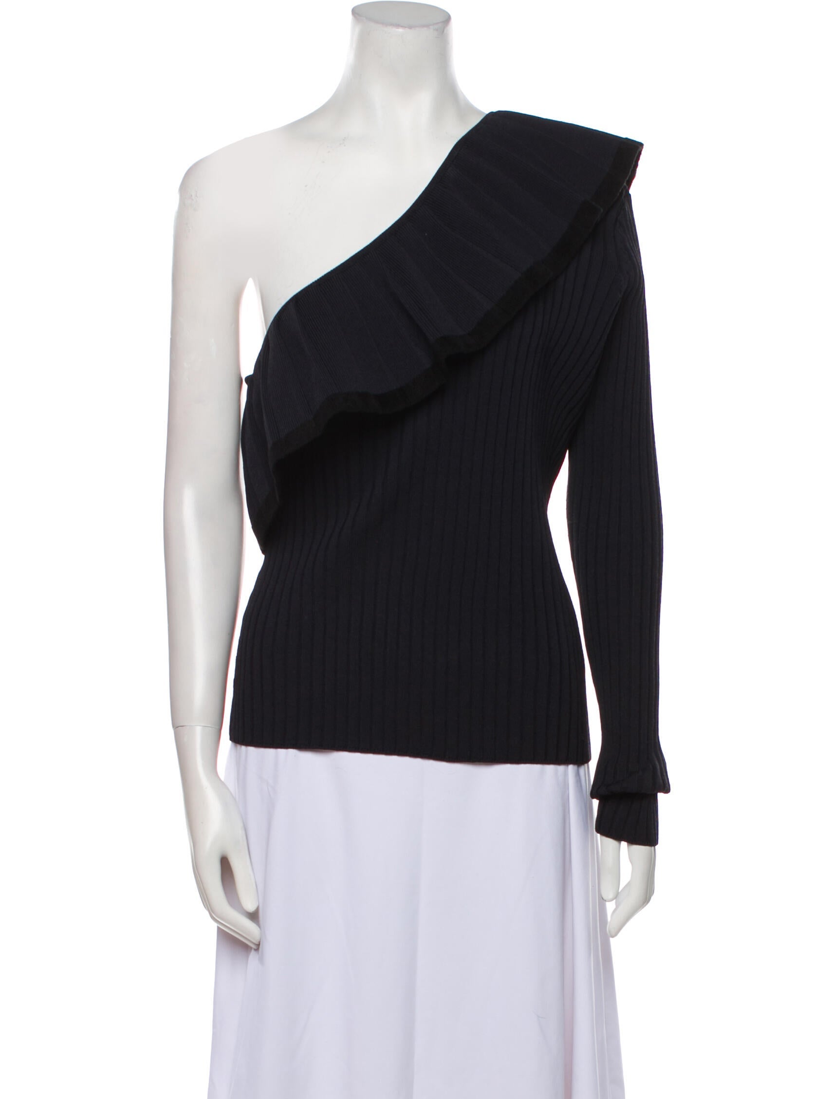 Tabula Rasa One-Shoulder Long Sleeve Top