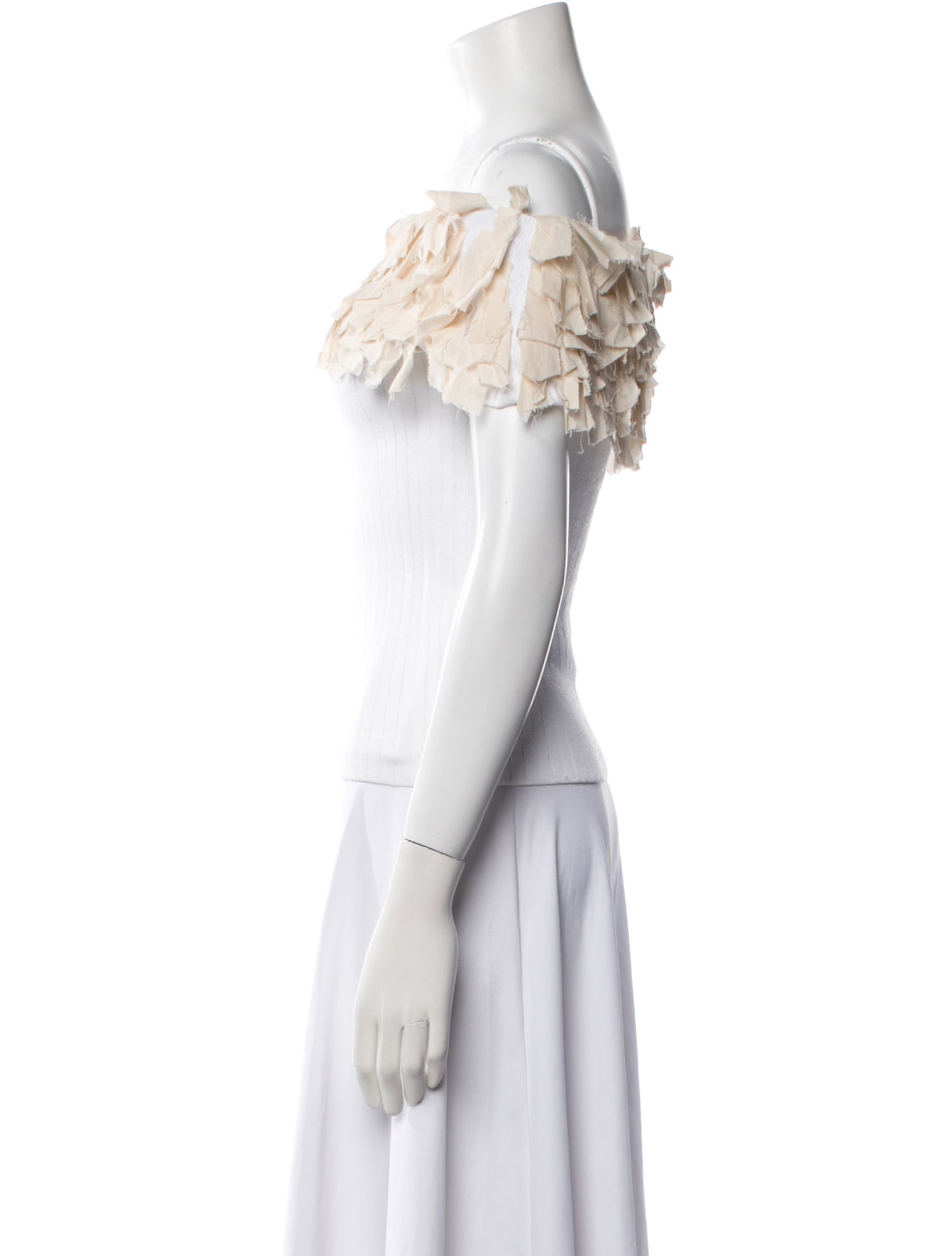 Tabula Rasa Off-The-Shoulder Short Sleeve Crop Top