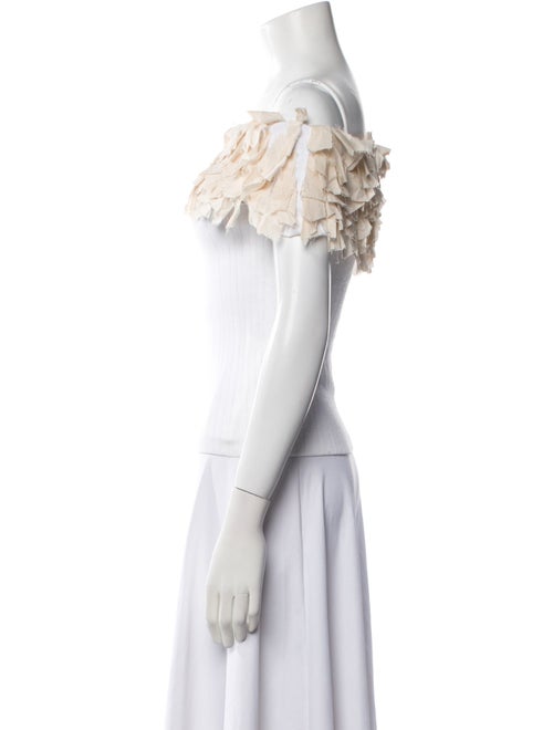 Tabula Rasa Off-The-Shoulder Short Sleeve Crop Top