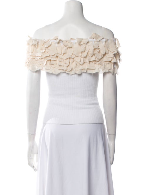 Tabula Rasa Off-The-Shoulder Short Sleeve Crop Top