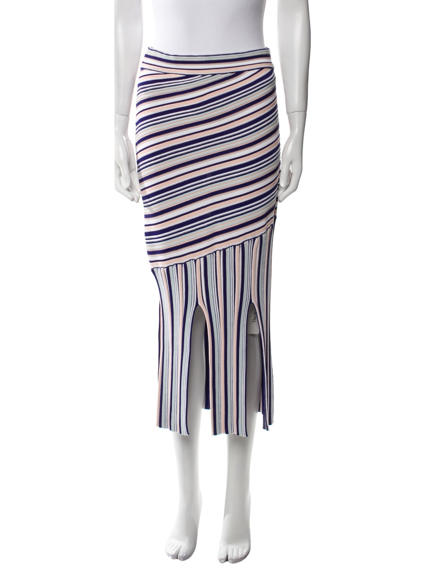 Tabula Rasa Striped Midi Length Skirt