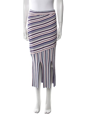 Tabula Rasa Striped Midi Length Skirt