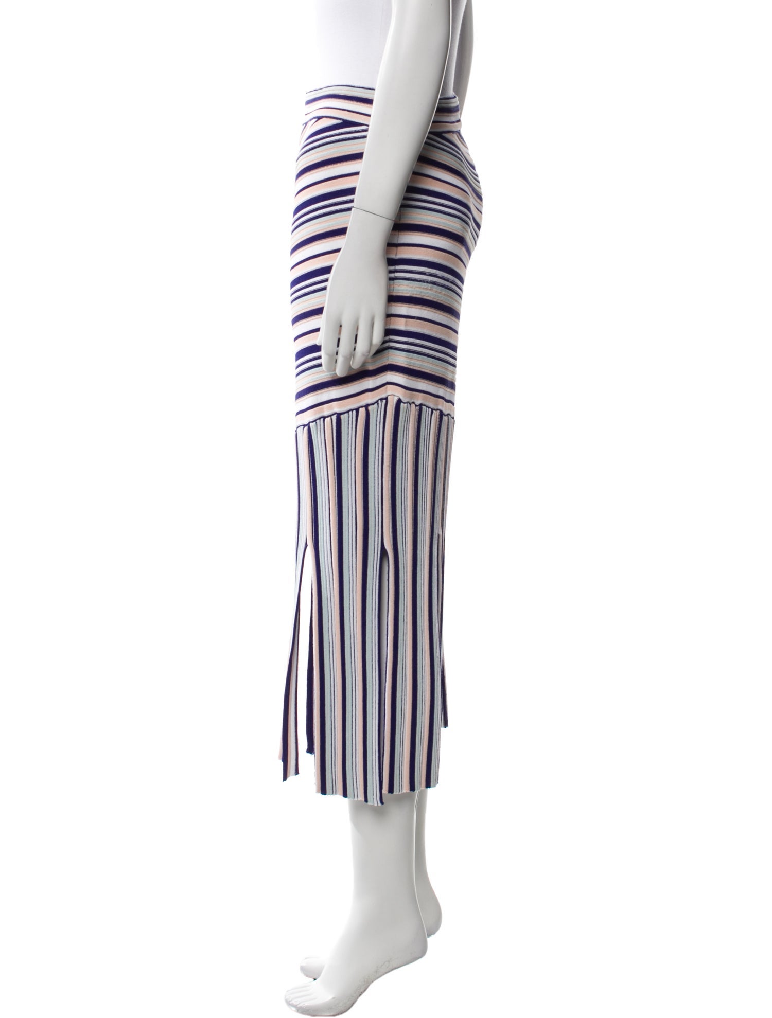 Tabula Rasa Striped Midi Length Skirt