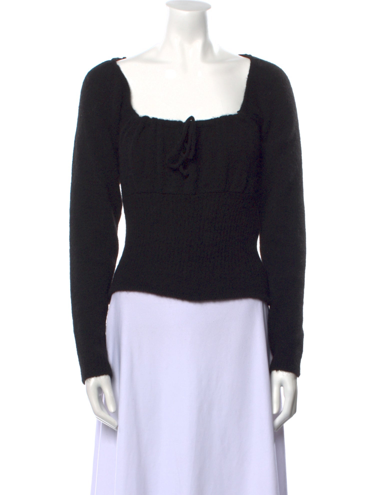 Tach Clothing Wool Square Neckline Sweater