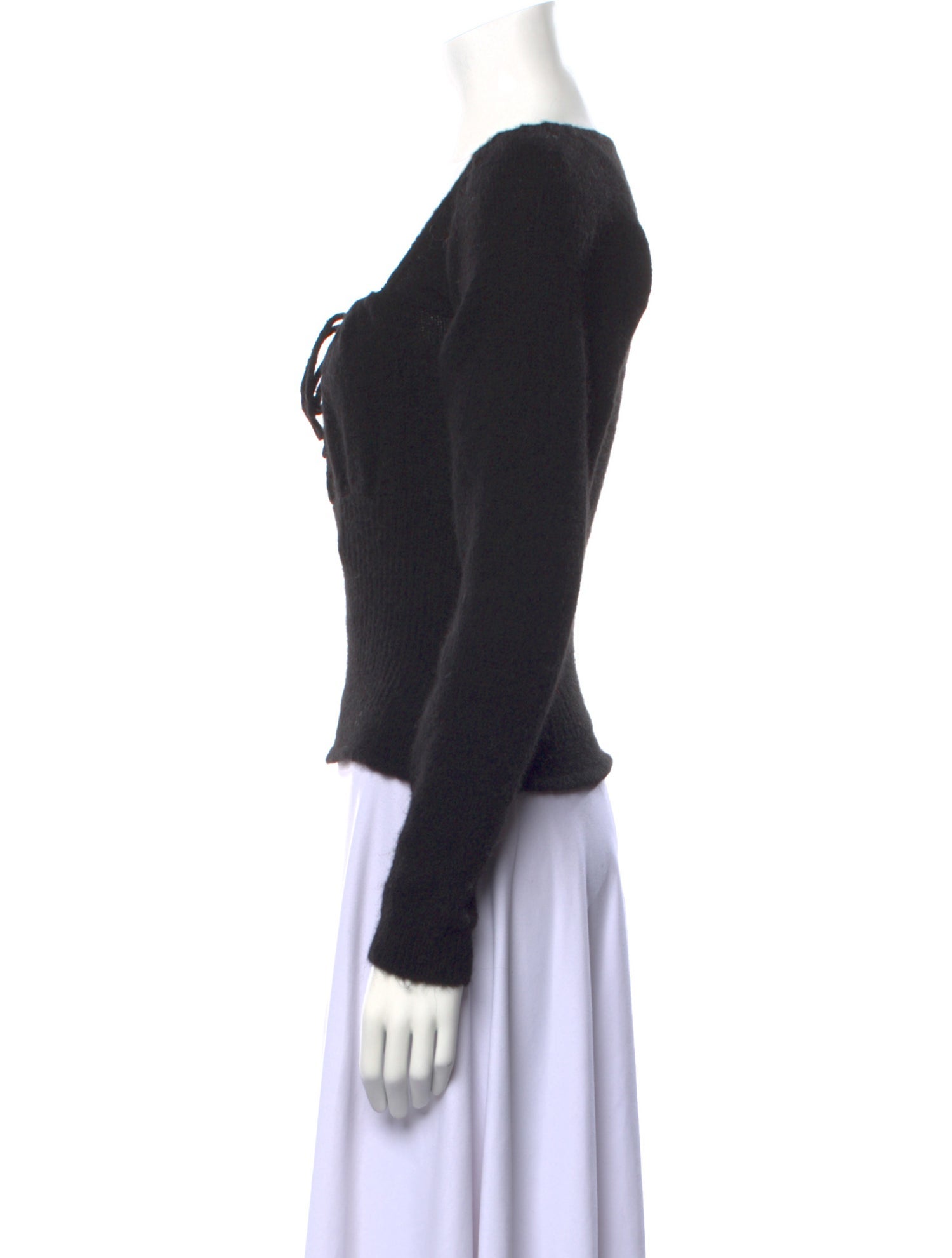 Tach Clothing Wool Square Neckline Sweater