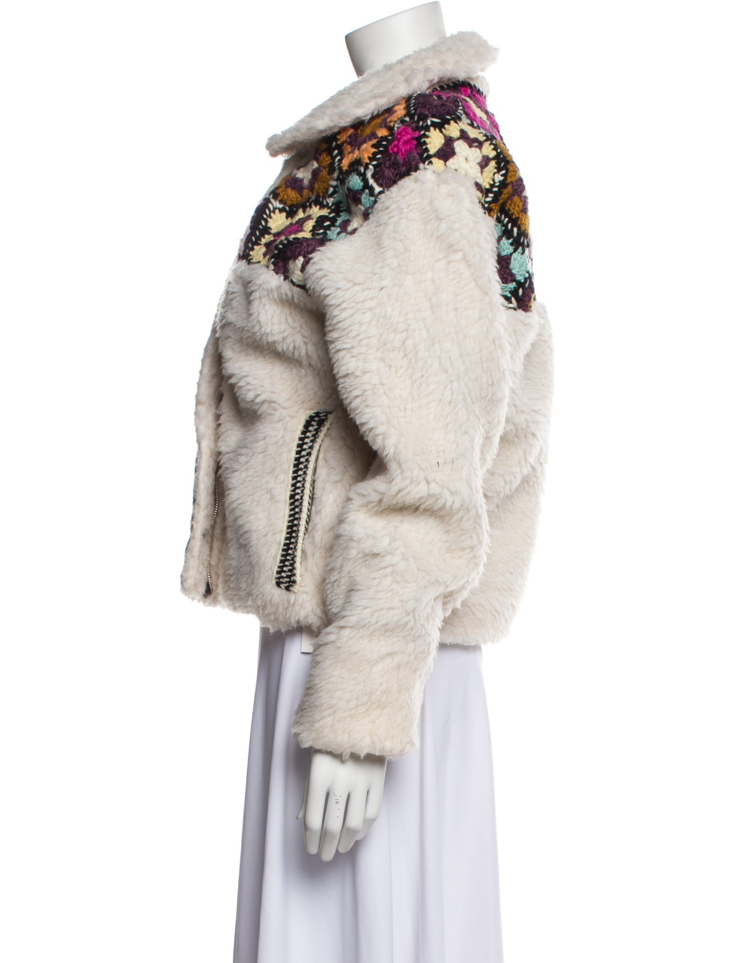 Tach Clothing Merino Wool Faux Fur Jacket w/ Tags