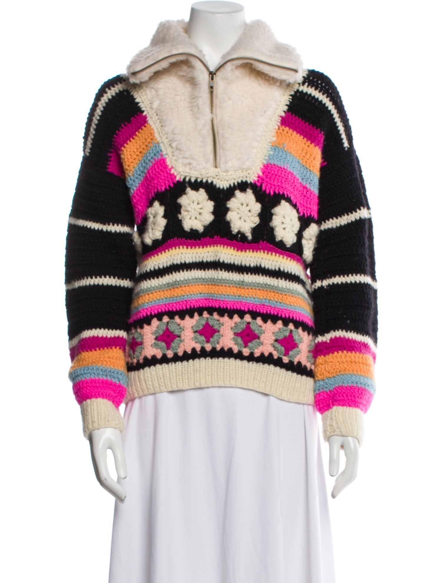 Tach Clothing Merino Wool Striped Sweater