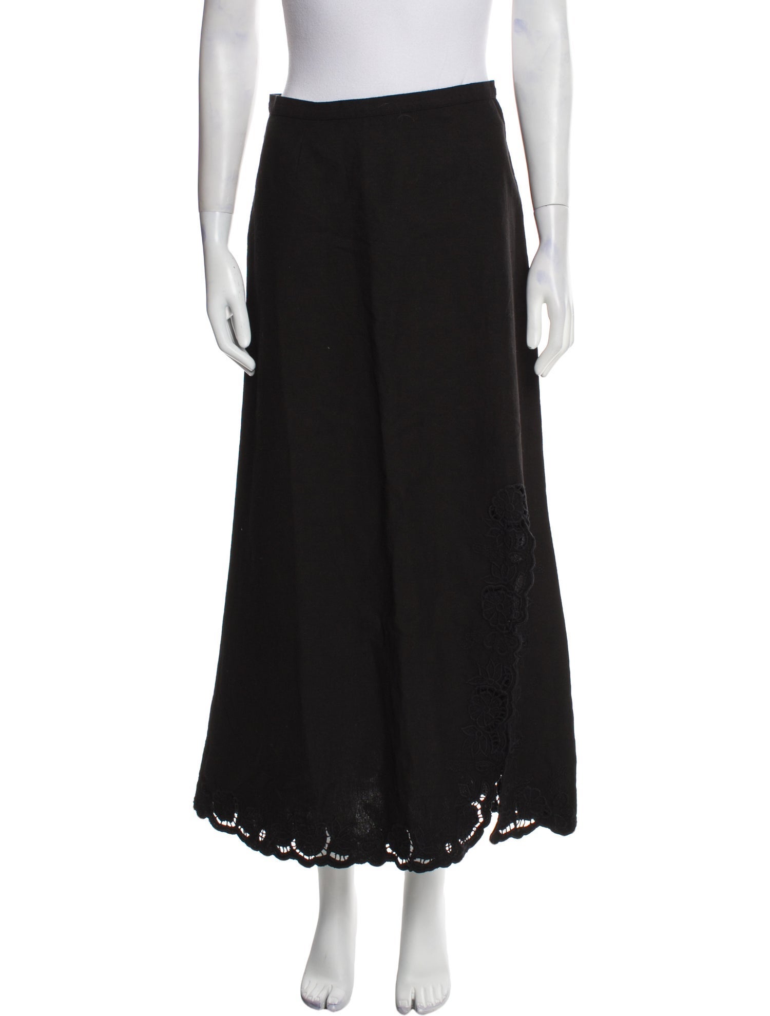 Tach Clothing Linen Midi Length Skirt