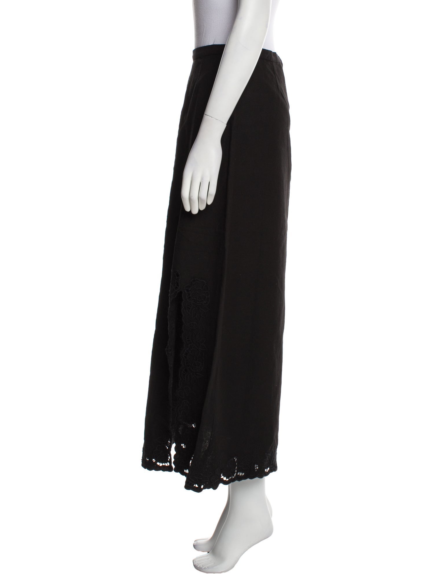 Tach Clothing Linen Midi Length Skirt