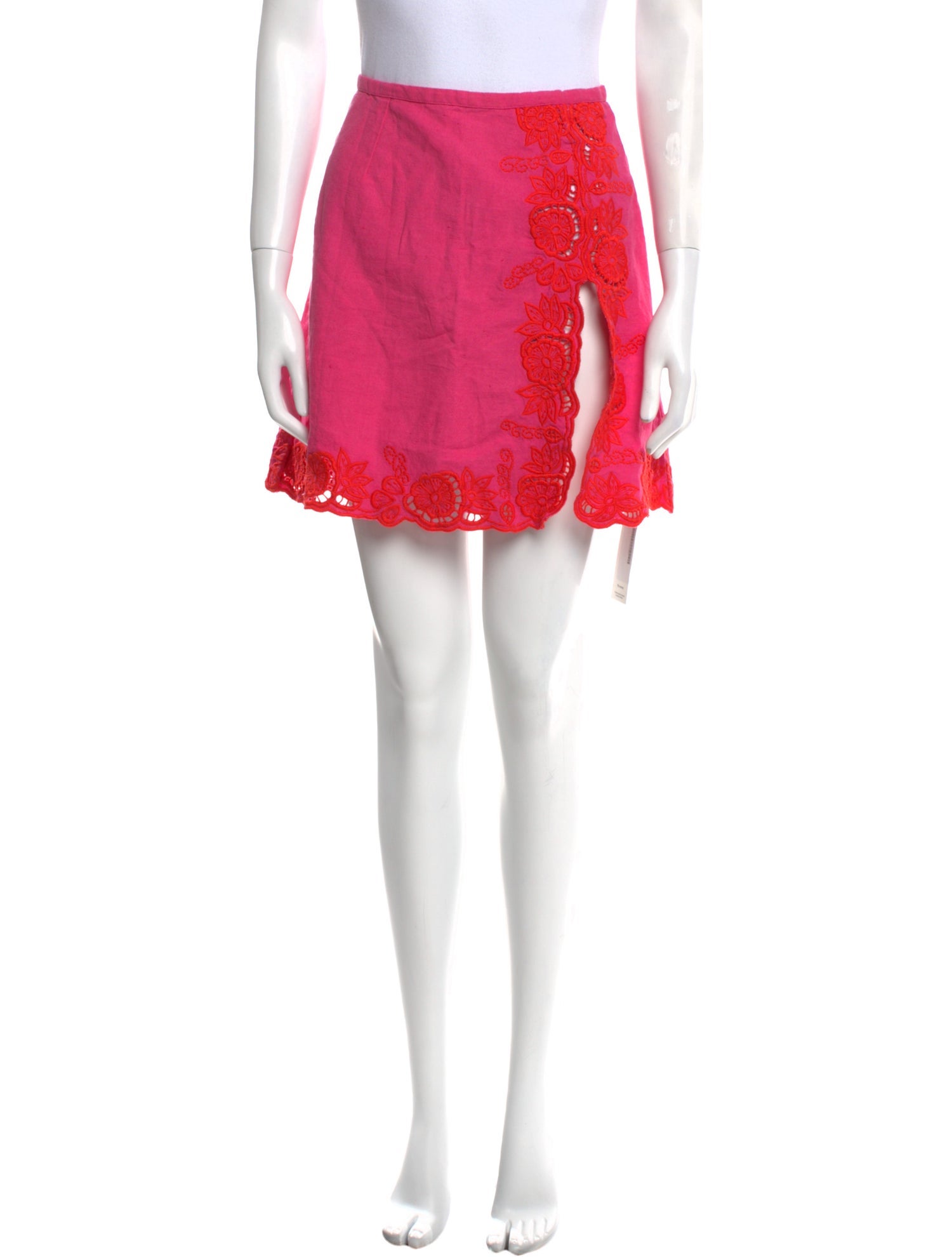 Tach Clothing Linen Mini Skirt